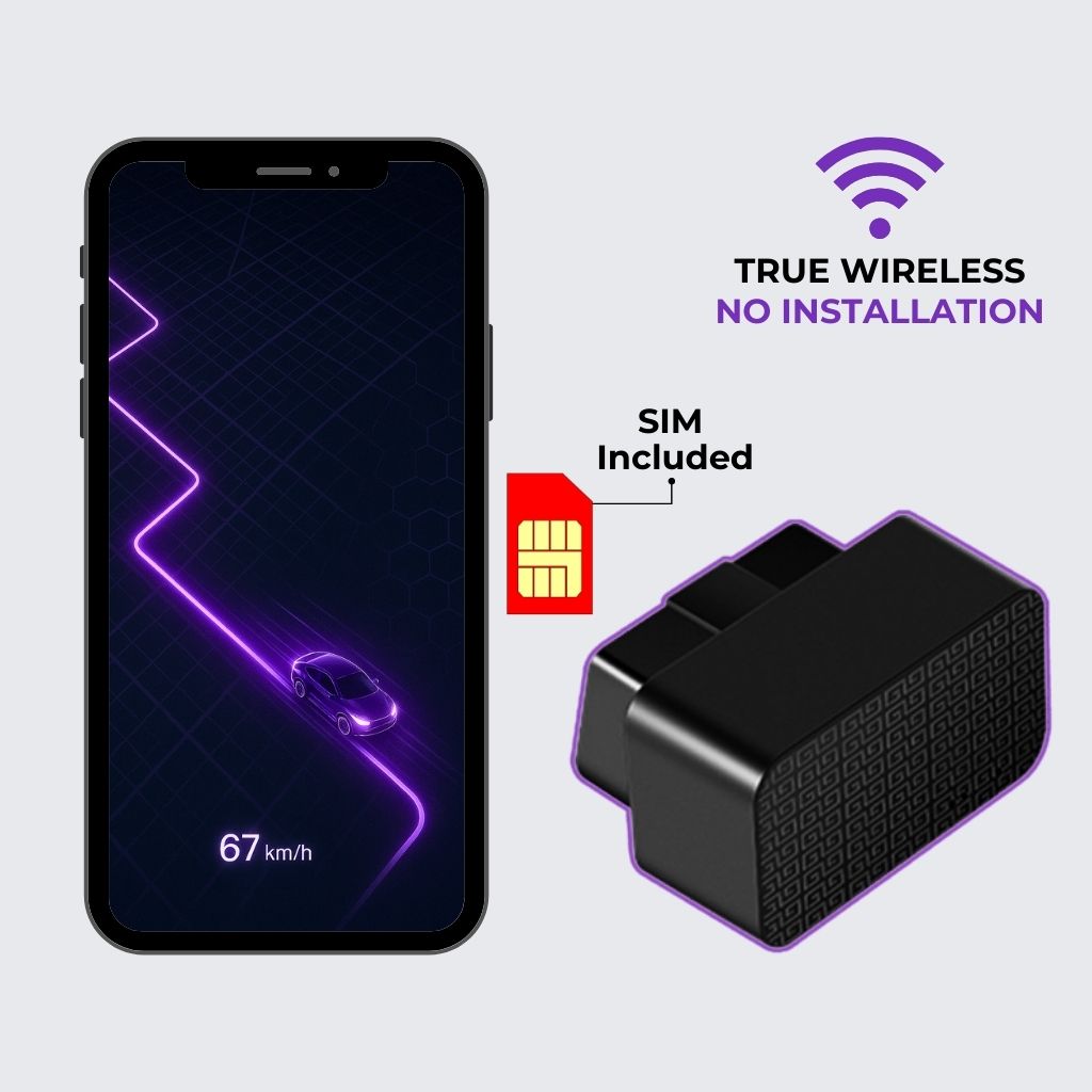 TrackX® OBD Wireless GPS Tracker | No Installation | For Cars