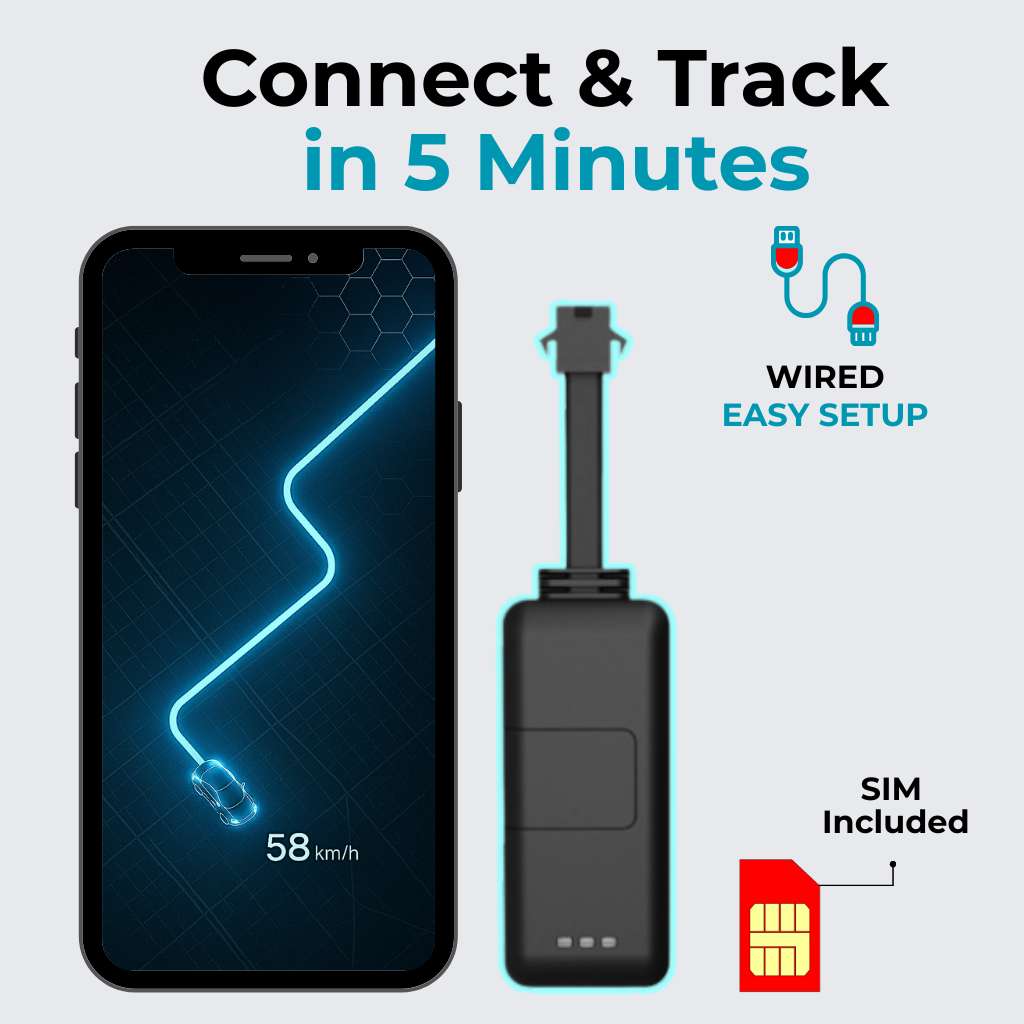 TrackX® Wired GPS | For Cars & Bikes