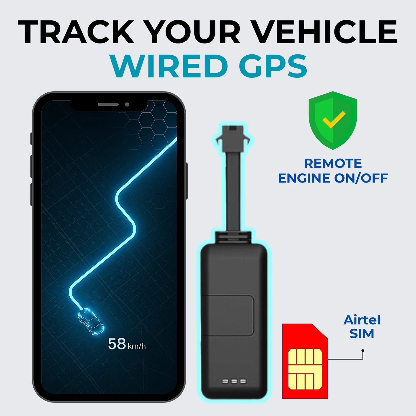 TrackX® AI GPS | Live Tracking | For Bike, Car & Trucks