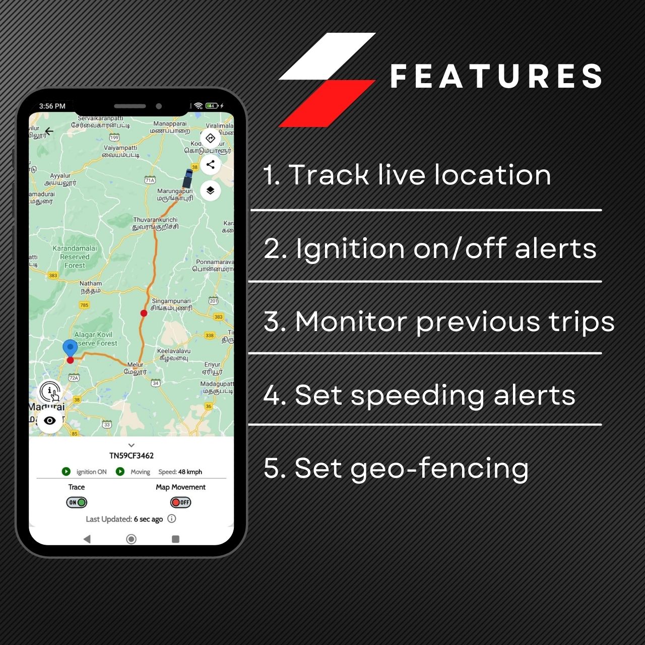 TrackX Wireless OBD GPS with Free Airtel SIM