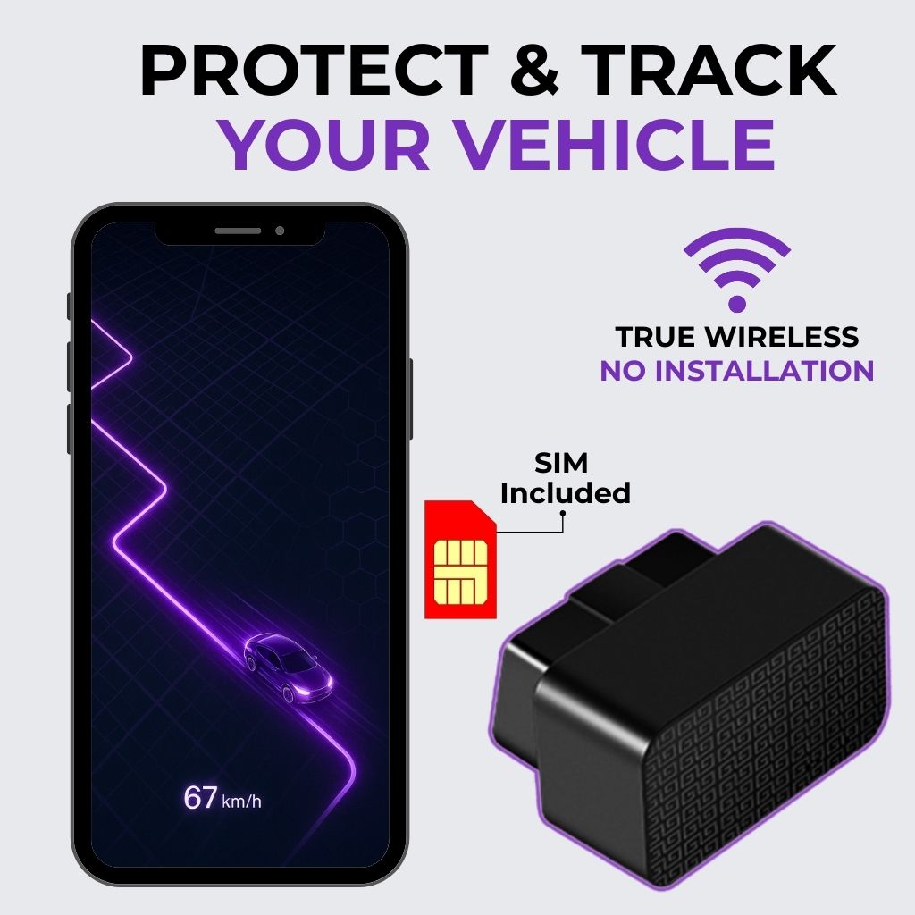 TrackX® OBD Wireless GPS Tracker | No Installation | For Cars