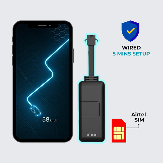 TrackX Wired GPS with Free Airtel SIM