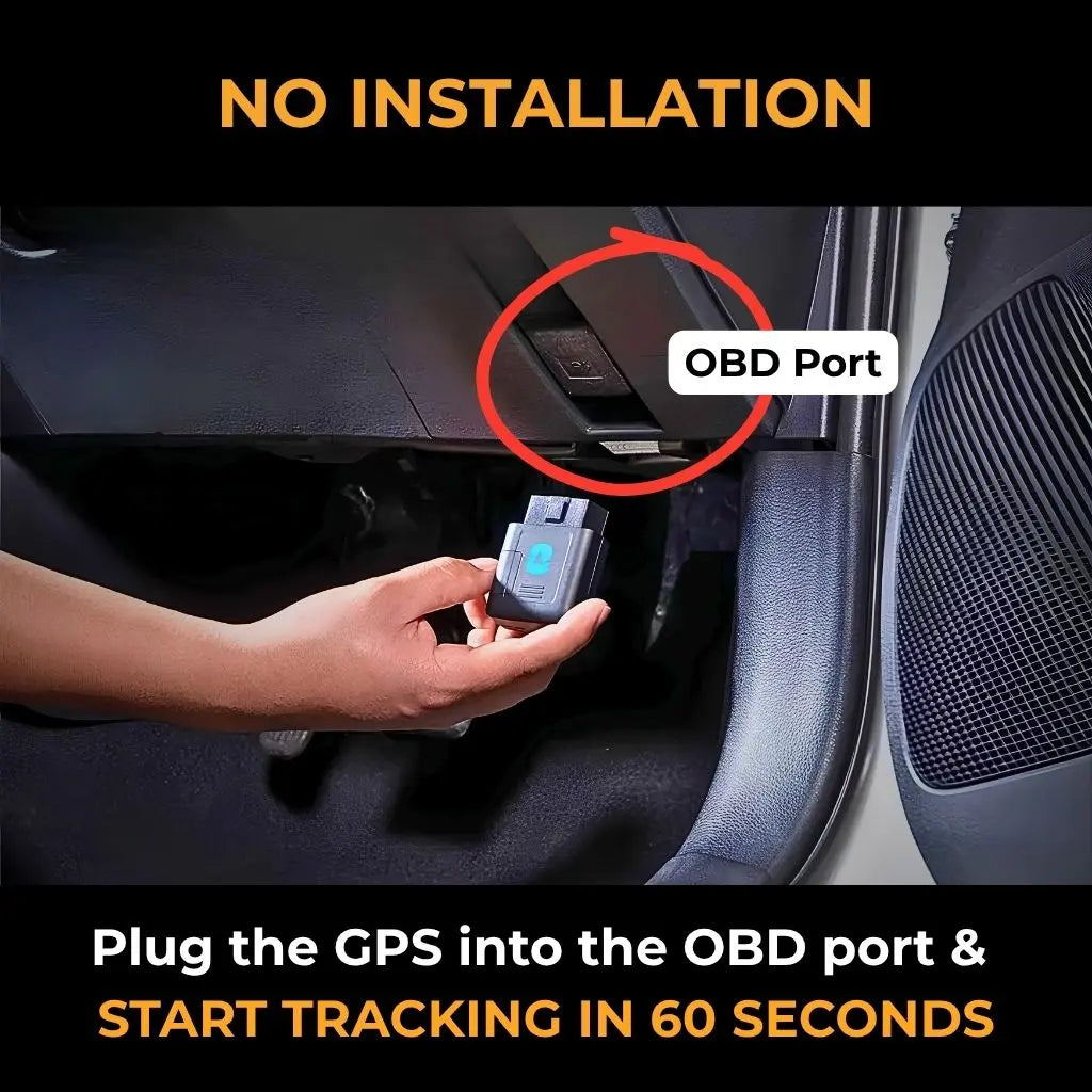Plug the tracker into the OBD port