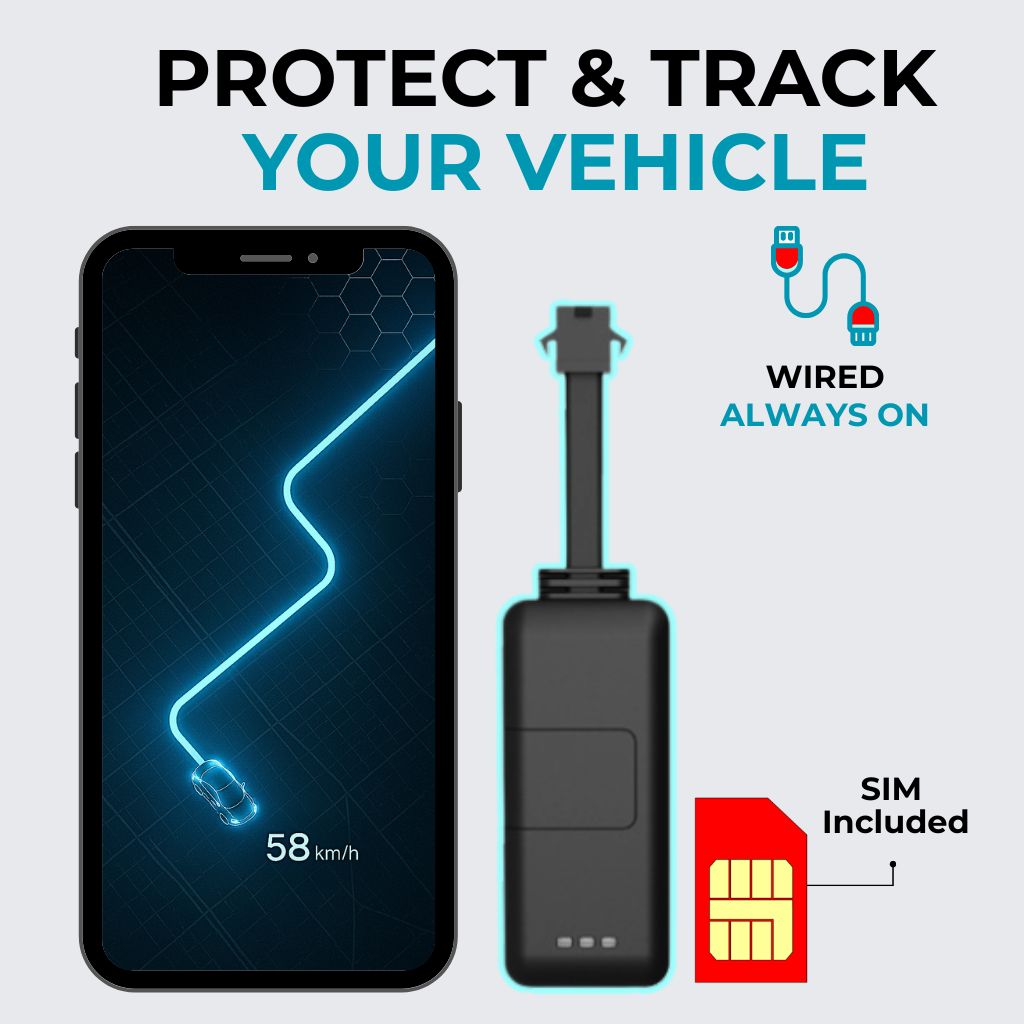 TrackX® Wired GPS Tracker | For Cars, Bikes & Trucks