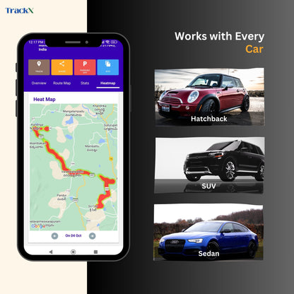 TrackX Wireless OBD GPS with FREE Airtel SIM - TrackX India