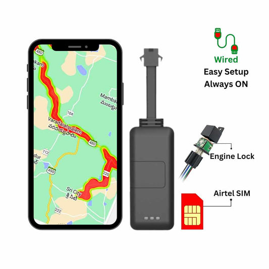 TrackX® Wired GPS – AI Tracker for Cars & Bikes