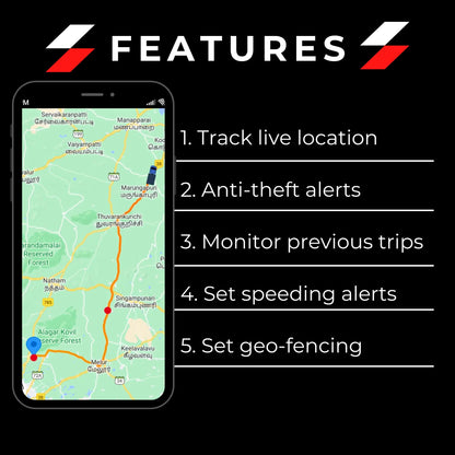 TrackX® AI GPS | Live Tracking | For Bike, Car & Trucks